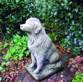 Golden Retriever Garden Statue