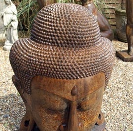 Grand Buddha Head Stone Statue