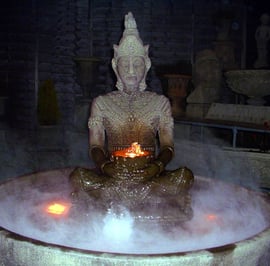 Serene Buddha Stone Fountain