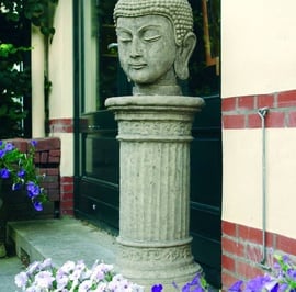 Stone Buddha Head Statue
