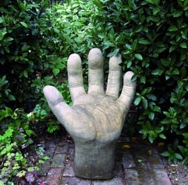 Giant Left Hand Garden Statue
