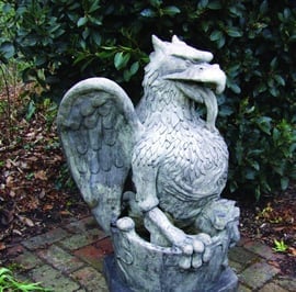 Heraldic Griffin Garden Statue