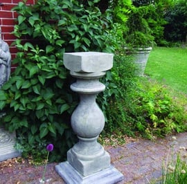 Grand Baluster Stone Garden Pedestal