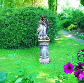 Large Stone Doric Garden Pedestal
