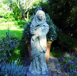 Draped Maiden Garden Statue