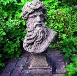 Hercules Bust Garden Statue