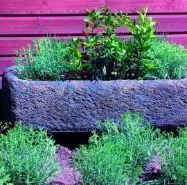 Rustic Stone Garden Trough