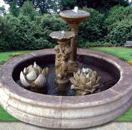 Stone Garden Pool Surround