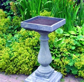 Large Baluster Stone Birdbath