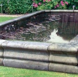 Straight Stone Garden Pool Section