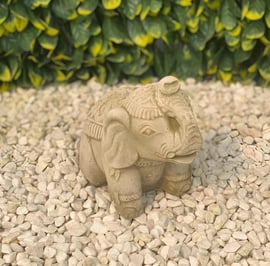 Indian Elephant Stone Garden Ornament in Stone