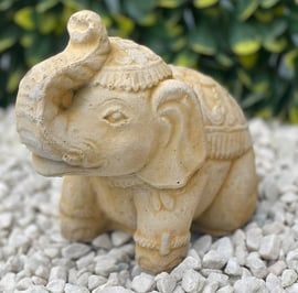 Indian Elephant Stone Garden Ornament in Sandstone