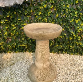Budleia Birdbath in Stone