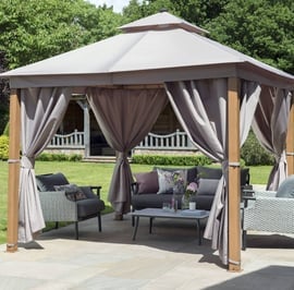 Garden Must Haves 3m Luxury Gazebo in Taupe