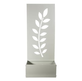 Sage Green Fern Steel Decorative Garden Screen and Planter