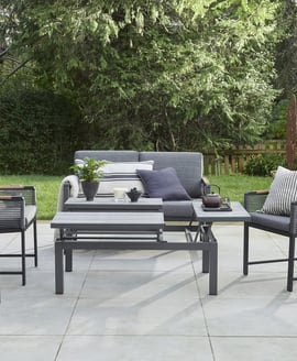 Norfolk Collection Bellmount 2 Seater Rope  Sofa Set with 3 Way Lift Table