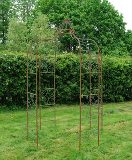 Rusty Vintage Antiqued Metal Garden Gazebo