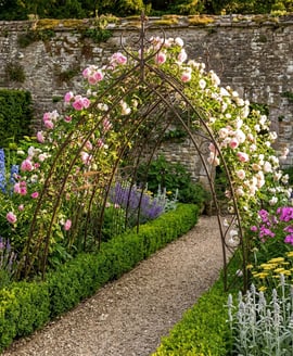 Bronze Gothic Metal Garden Tunnel