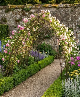 Bronze Gothic Metal Garden Tunnel