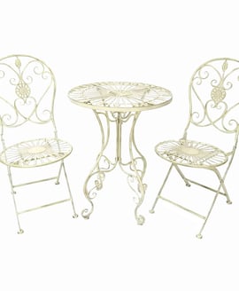 Blaydon Antiqued Metal Bistro Set
