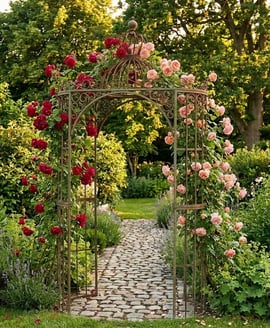 Avebury Ornate Metal Garden Archway