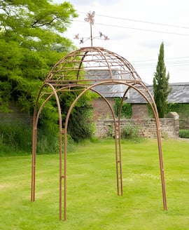 Honeybee Rustic Metal Garden Gazebo