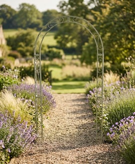 Woodland Green Metal Garden Arch