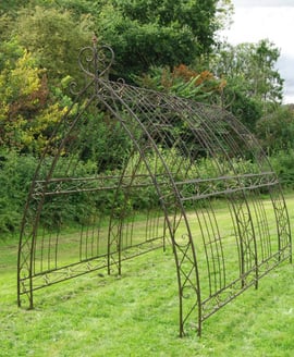 Bronze Gothic Metal Garden Tunnel