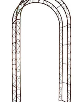Rustic Iron Antiqued Metal Garden Arch