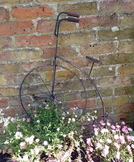 Penny Farthing Vintage Decorative Garden Wall Art