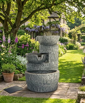 Stone Bowls Solar Water Feature