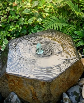 Hexagonal Basalt Water Feature
