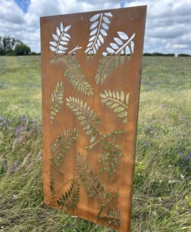 Fern Steel Decorative Garden Screen 1.8m