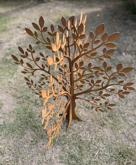 Eastern Connections Freestanding Steel Olive Tree Garden Ornament
