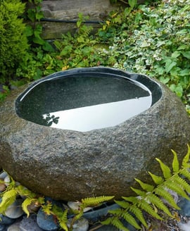 Natural Basin Stone Bird Bath