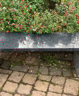 Epsom Two Tone Granite Garden Bench Small
