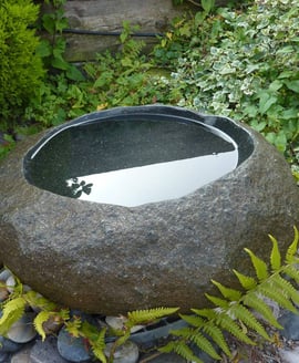 Natural Basin Stone Bird Bath