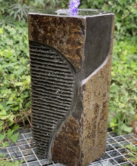 Chiselled Basalt Column Water Feature