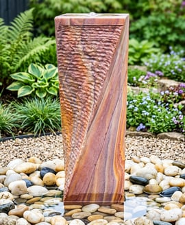 Twisted Chills Rainbow Sandstone Water Feature Large
