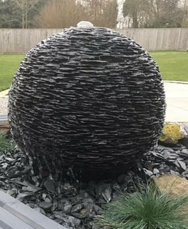 Slate Sphere Garden Water Feature 50cm