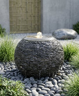Slate Auris Garden Water Feature