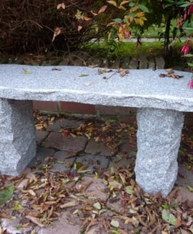 Worchester Grey Granite Garden Bench