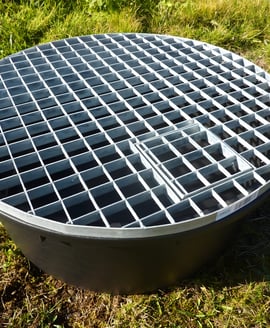 87cm Plastic Garden Water Feature Reservoir with Grid