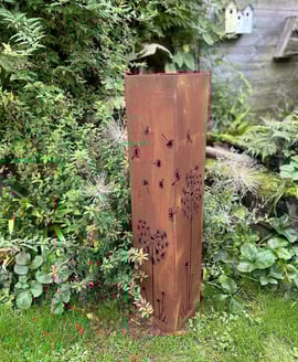 Dandelion Steel Decorative Garden Column