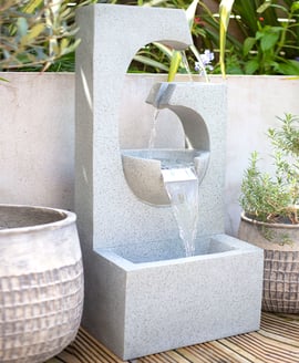 Geo Falls Water Feature with LED 