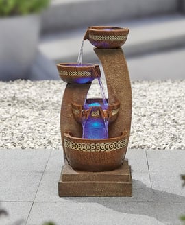 Siesta Columns Water Feature with LEDS 