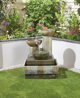 Patina Bowls Self Contained Water Feature