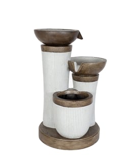 Tres Bowls Solar Water Feature