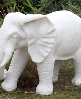 Standing Elephant Garden Ornament