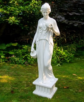 Small Hebe Goddess Garden Statue